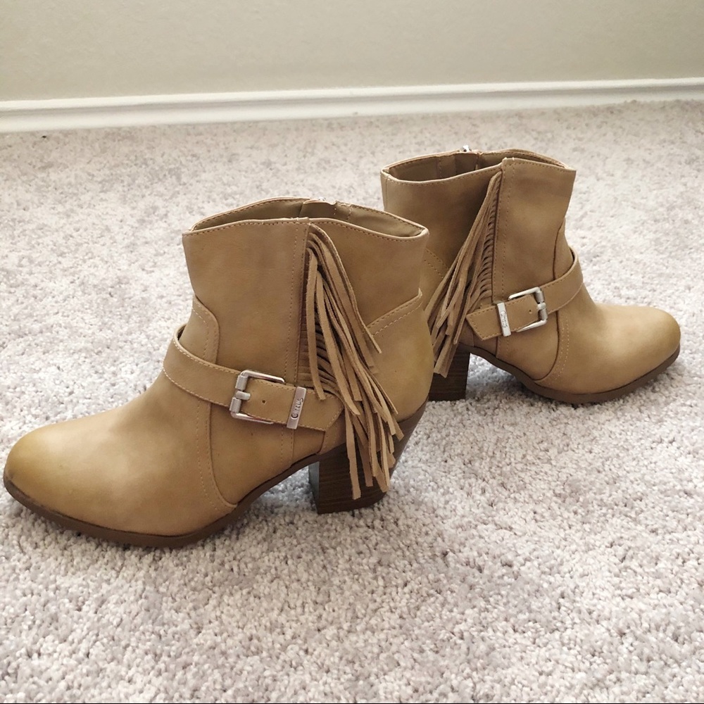 Tan Fringe Booties! - Picture 3 of 6